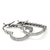 John Hardy Essentials Sterling Silver Diamond Heart Hoop Earrings, 21mm
