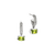John Hardy Heishi Gem Sterling Silver Peridot Drop Earrings