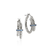 John Hardy Spear Sterling Silver Blue Sapphire Hoop Earrings, 22.5mm