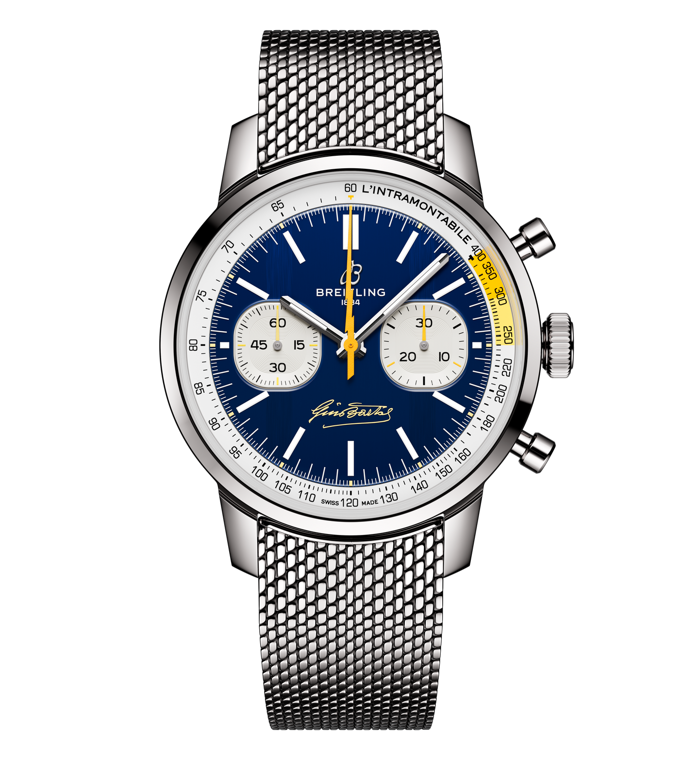 Breitling Top Time B01 Gino Bartali 41mm Watch with Stainless Steel Bracelet