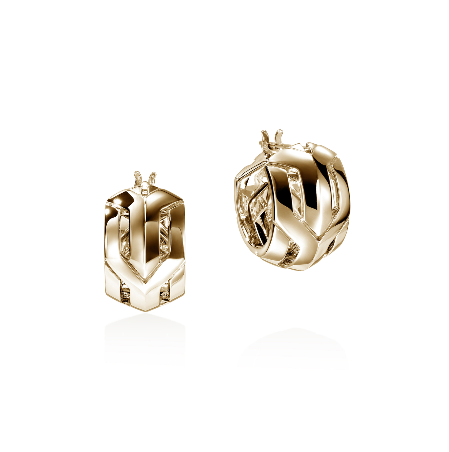 John Hardy Icon 50 Huggie Hoop Earrings, 15mm