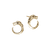 John Hardy Naga Dragon Stud Earrings with Diamond Eyes