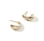 John Hardy Surf Gold Scattered Diamond Small J Hoop Earrings