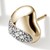 John Hardy Pebble Heart Stud Diamond Earrings in Yellow Gold