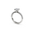 The Studio Collection Cushion Cut Center Diamond and Diamond Shank Engagement Ring