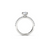 The Studio Collection Cushion Cut Center Diamond and Diamond Shank Engagement Ring