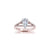 The Studio Collection Pear Center Diamond and Split Diamond Shank Engagement Ring