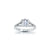 The Studio Collection Cushion Center Diamond and Split Diamond Shank Engagement Ring