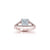 The Studio Collection Princess Cut Center Diamond and Split Diamond Shank Engagement Ring