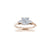 The Studio Collection Princess Cut Center Diamond with Side Diamond Accents Engagement Ring