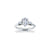 The Studio Collection Pear Center Diamond with Side Diamond Accents Engagement Ring