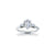 The Studio Collection Pear Center Diamond with Side Diamond Accents Engagement Ring