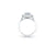 The Studio Collection Princess Cut Center Diamond with Side Diamond Accents Engagement Ring
