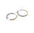 John Hardy Essentials Mixed Metals Hoop Earrings in Yellow Gold and Sterling Silver