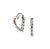 John Hardy Essentials Mixed Metals Heart Hoop Earrings, 21mm