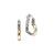 John Hardy Essentials Mixed Metals Heart Hoop Earrings, 21mm