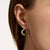 John Hardy Essentials Mixed Metals Heart Hoop Earrings, 21mm