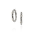 John Hardy Essentials Mixed Metals Pavé Diamond Hoop Earrings, 23mm