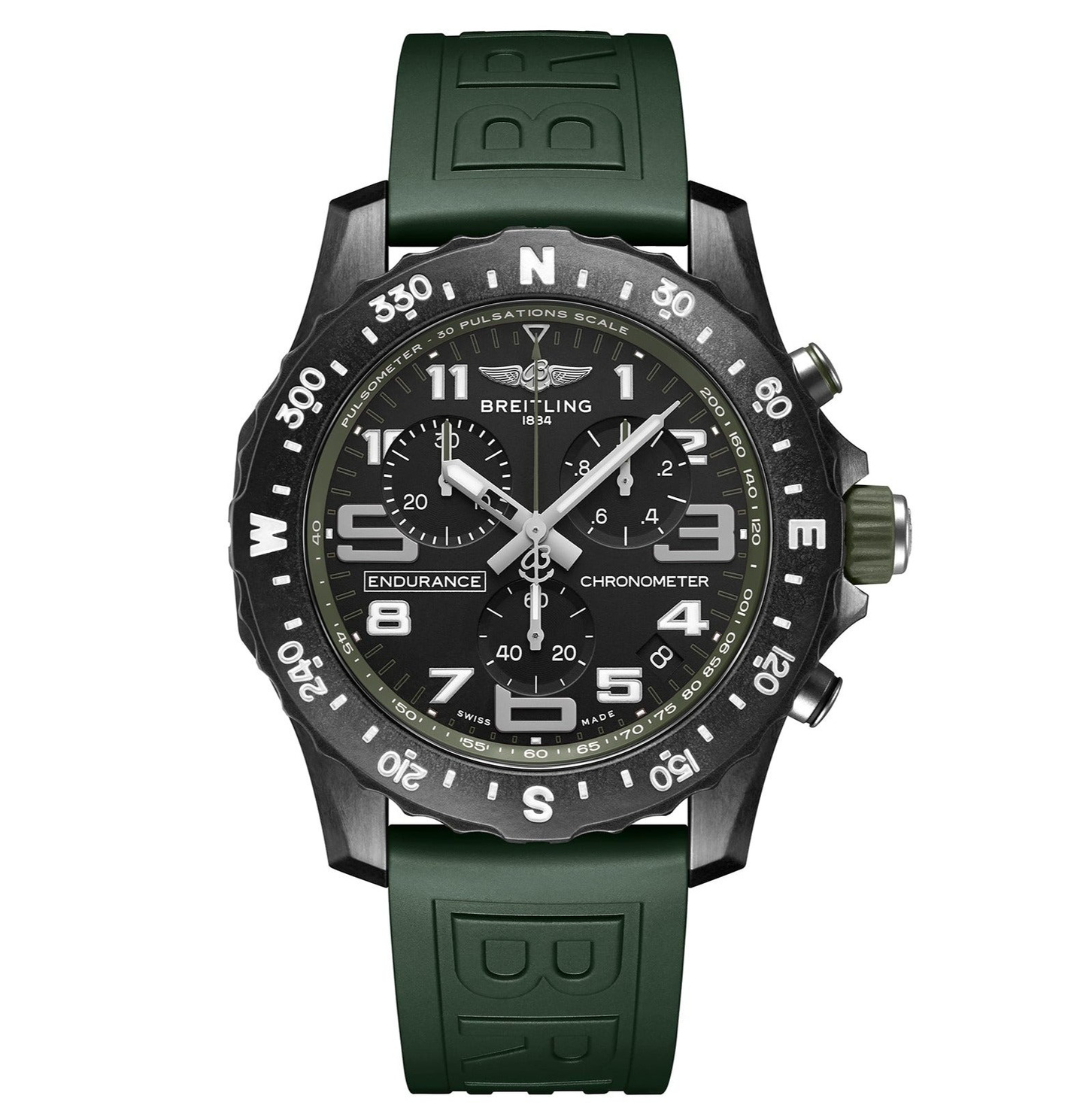 Breitling Endurance Pro 44 with Green Strap