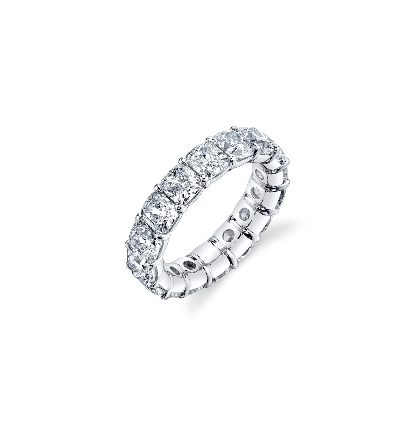 Fink's Exclusive Cushion Diamond Eternity Band in Platinum