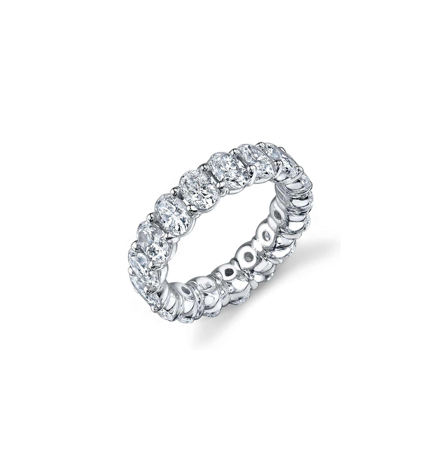 Fink's Exclusive Oval Diamond Eternity Band in Platinum
