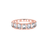 Fink&#39;s Exclusive Emerald Cut Diamond Bezel Set Band in Rose Gold
