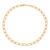 Sabel Collection Yellow Gold Hollow Paperclip Necklace