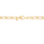 Sabel Collection Yellow Gold Hollow Paperclip Necklace