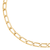 Sabel Collection Yellow Gold Hollow Paperclip Necklace