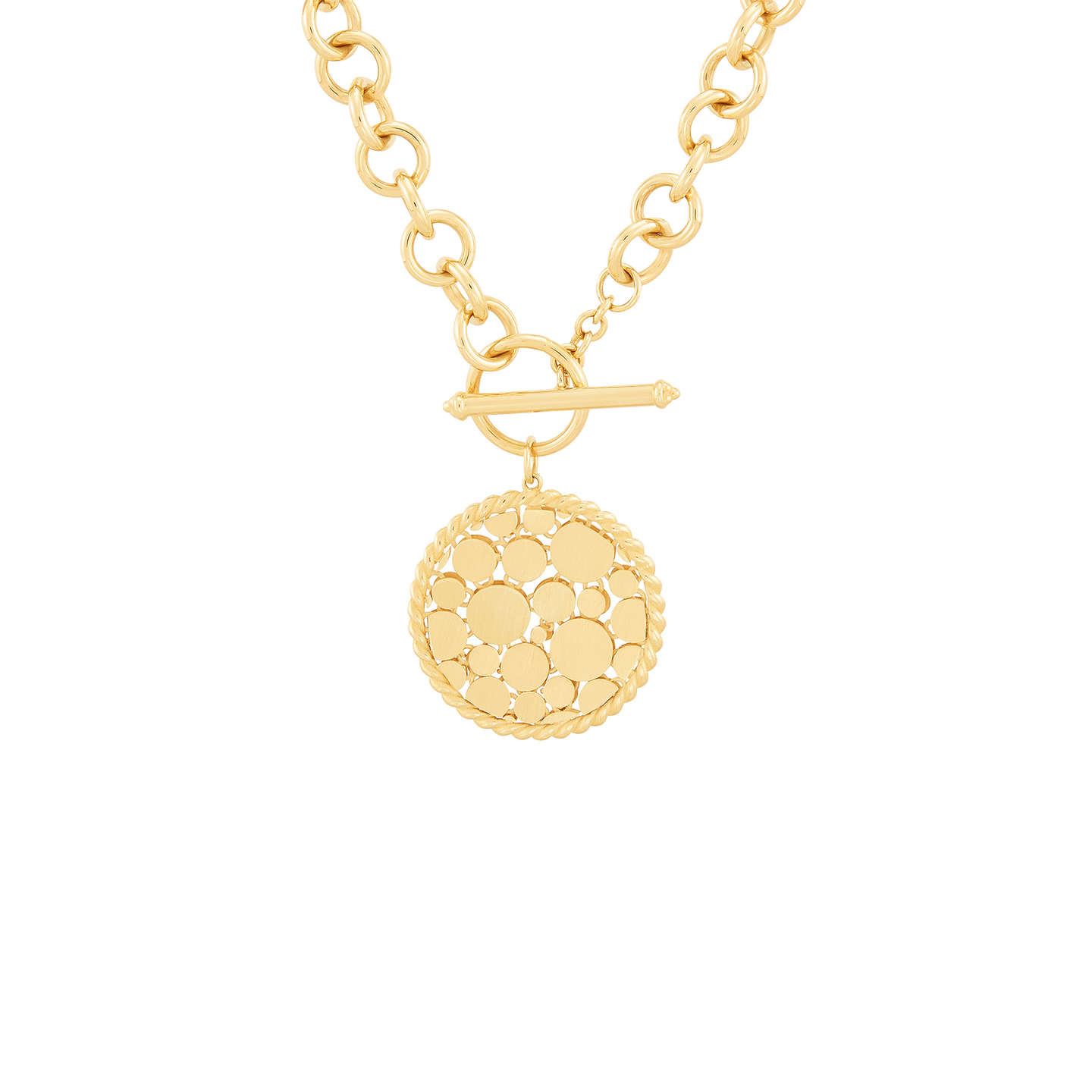 Sabel Collection Yellow Gold Multi-Circle Pendant