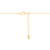 Sabel Collection Yellow Gold Flower Necklace