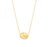 Sabel Collection Polished Yellow Gold Oval Bead Pendant