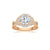 The Studio Collection Round Center Diamond Twist Shank Engagement Ring