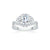 The Studio Collection Round Center Diamond Twist Shank Engagement Ring