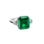 Sabel Collection Platinum Emerald Cut Emerald and Diamond Ring