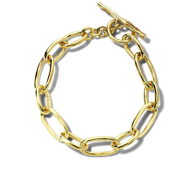 IPPOLITA Classico 18K Yellow Gold Oval Sculpted Link Bracelet