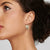 IPPOLITA Classico Medium Heart Crinkle Drop Earrings on model