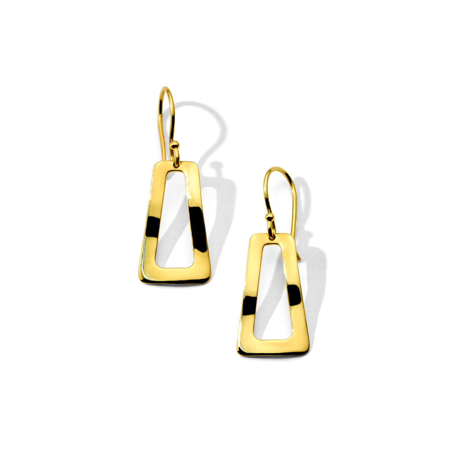 IPPOLITA Classico Small Wavy Open Shape Dangle Earrings in 18K Yellow Gold
