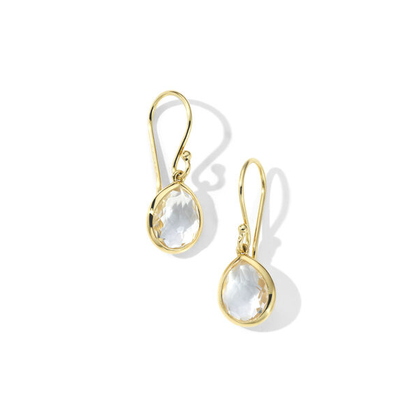 IPPOLITA Rock Candy Teeny Teardrop Earrings in Rock Crystal