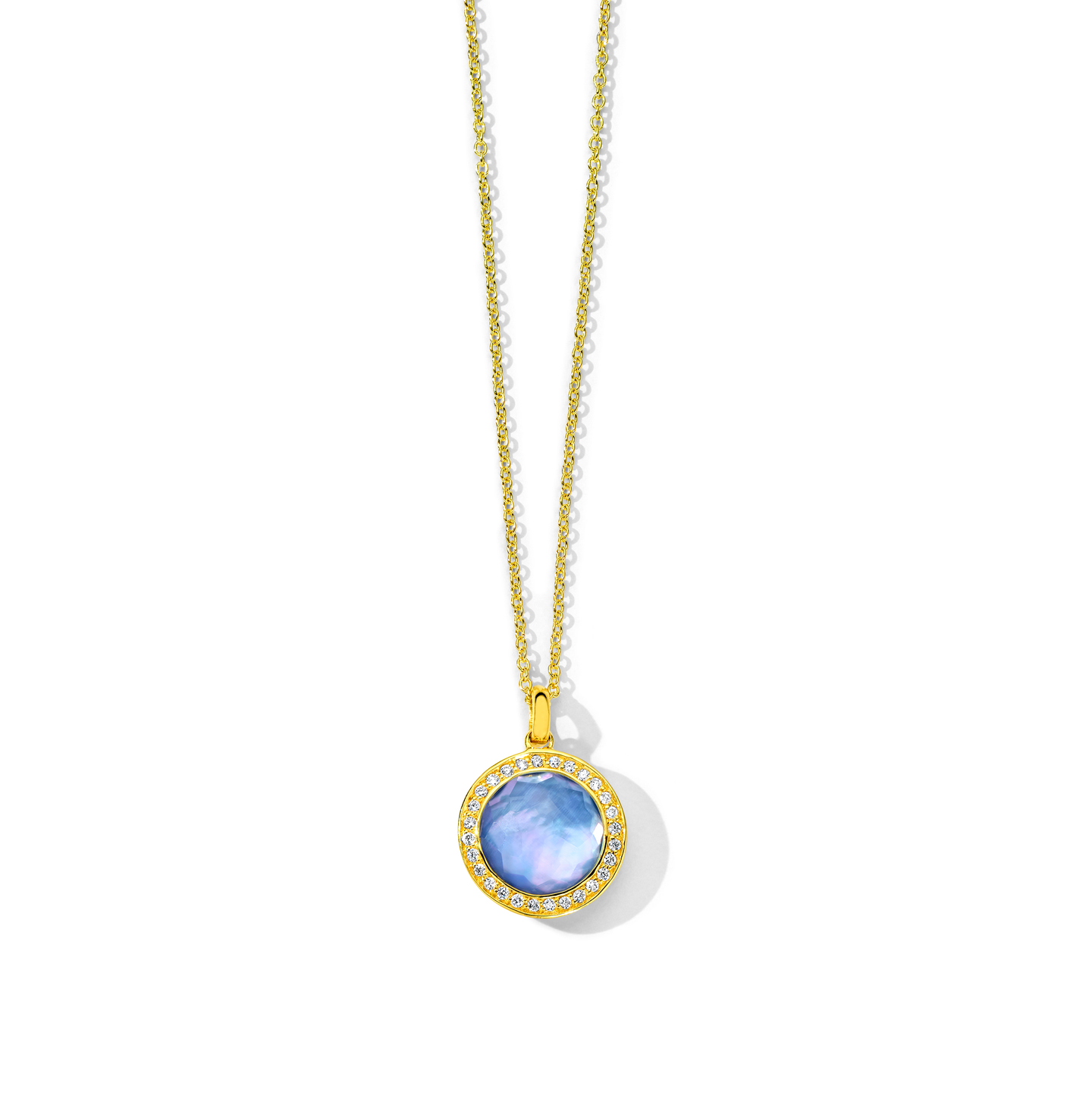IPPOLITA Lollipop Small Gemstone Pendant Necklace with Diamonds