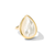 IPPOLITA Polished Rock Candy 18K Yellow Gold Medium Teardrop Ring in Mother of Pearl