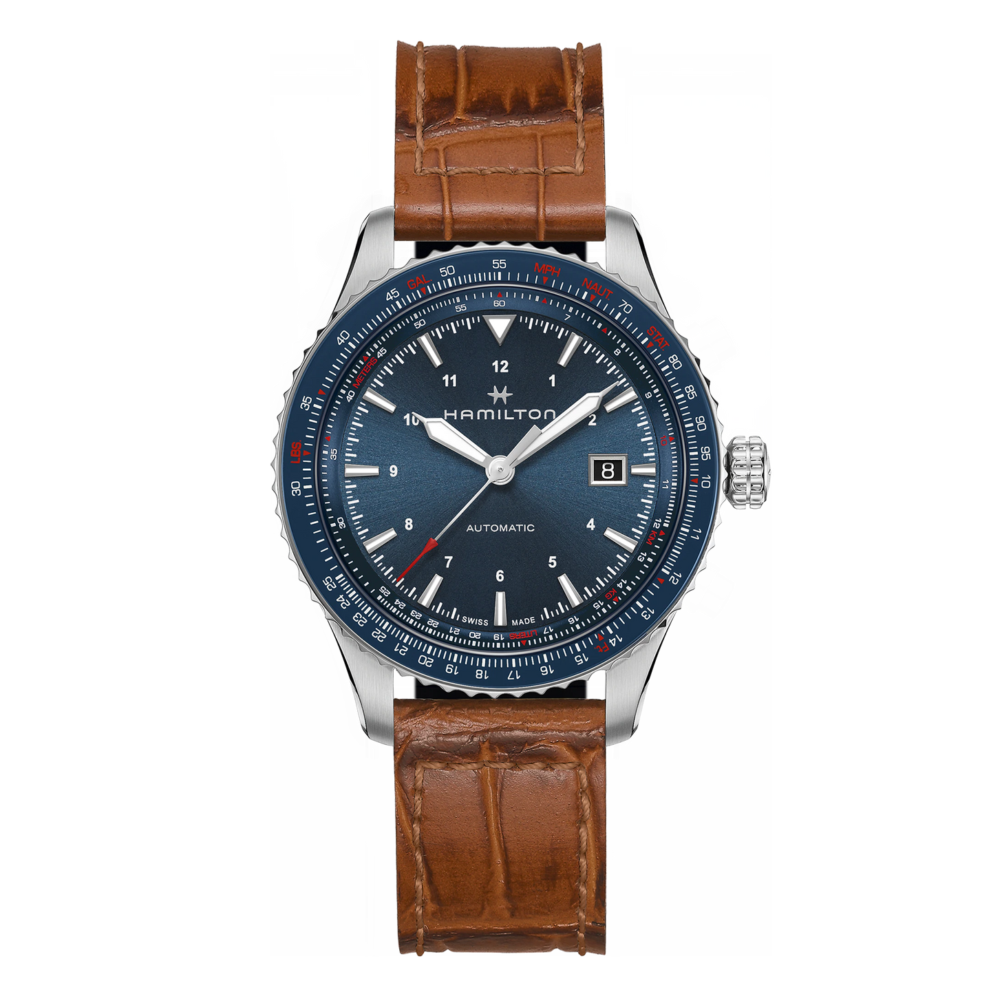 Hamilton Khaki Avaition Converter Auto Watch with Blue Dial