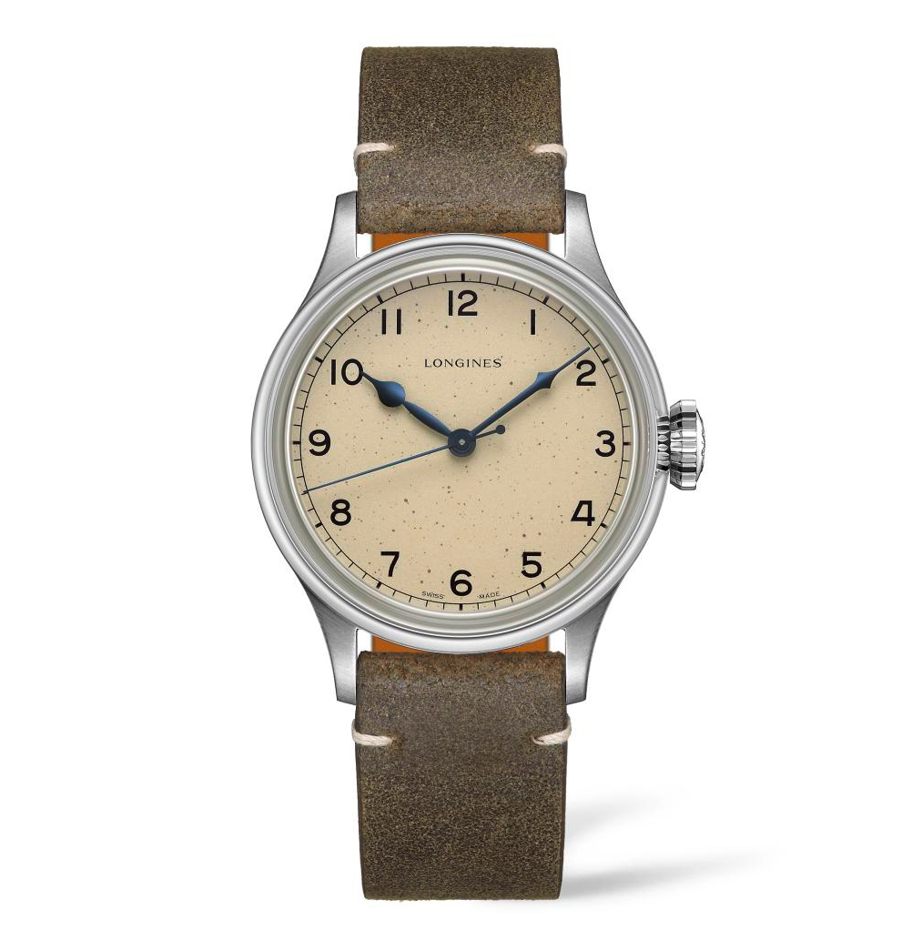 Longines Classic Heritage Military Collection 38mm Silver Dial Brown Leather Gent's Watch