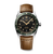 Longines Spirit Zulu Time 39mm Watch with Brown Leather Strap