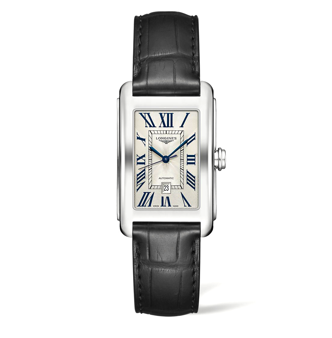 Longines DolceVita Collection 27mm Gent's Watch on Black Leather Strap