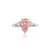 Fink&#39;s Exclusive Platinum Fancy Purplish Pink Pear Diamond Engagement Ring with Diamond Side Accents