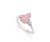 Fink&#39;s Exclusive Platinum Fancy Purplish Pink Pear Diamond Engagement Ring with Diamond Side Accents