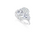 Fink&#39;s Exclusive Platinum Oval Diamond Engagement Ring with Diamond Side Accents