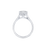 Fink's Exclusive Radiant Cut Diamond Engagement Ring with Diamond Pave Shank in Platinum