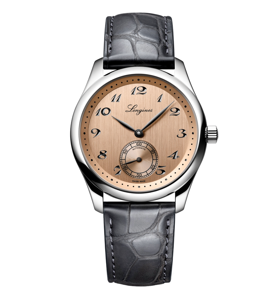 Longines Master Collection 38.5mm Watch with Salmon Dial